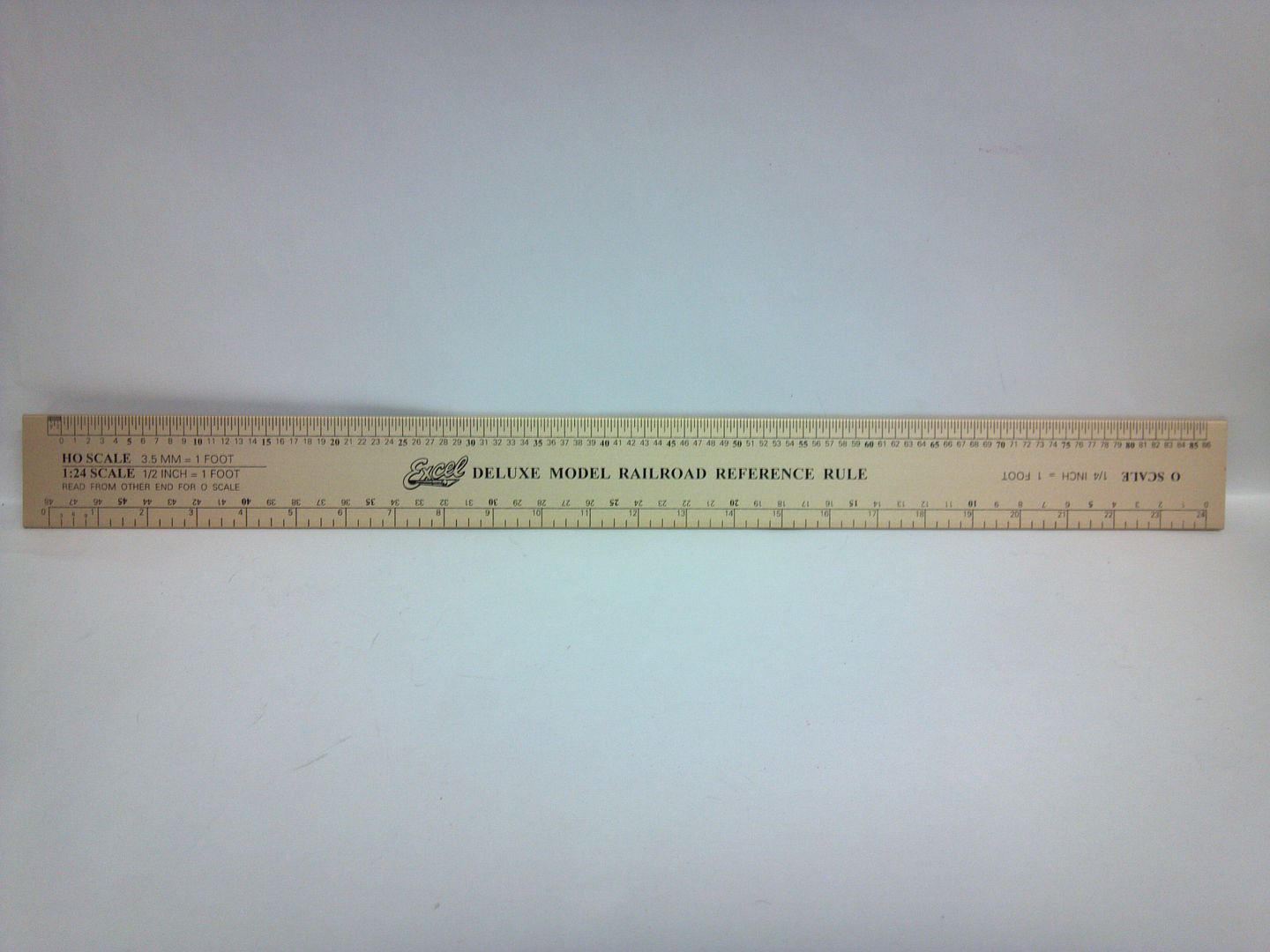 Excel Deluxe Model Railroad Reference Ruler Scale Ruler All Scales
