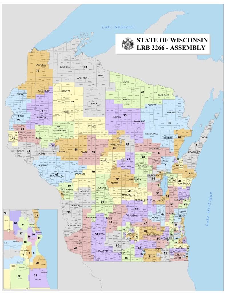 Wisconsin Assembly Map