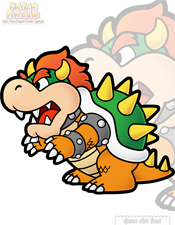 Paper Mario The Thousand Year Door Art King Bowser