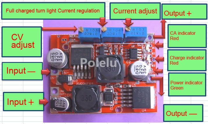 lm2596 lm2577 step down module boost buck regulator with cc  cv charging