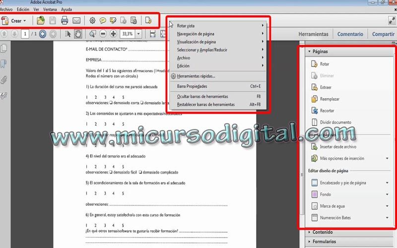 Curso Acrobat X Pro Crear Editar Archivos Pdf Aprender Usar Utilidades