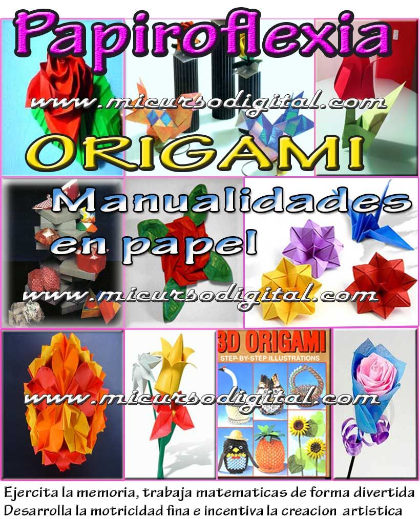 papiroflexia origami manualidad curso papiroflexia flores plegado papel geometria