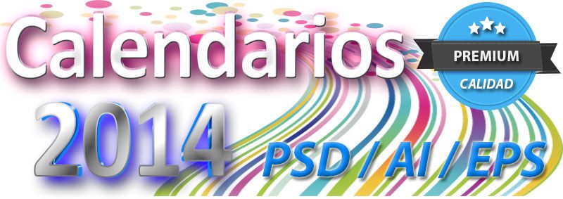 Calensarios 2014 Plantillas psd png eps ai para imprimir editar para tus clientes tus familiares
