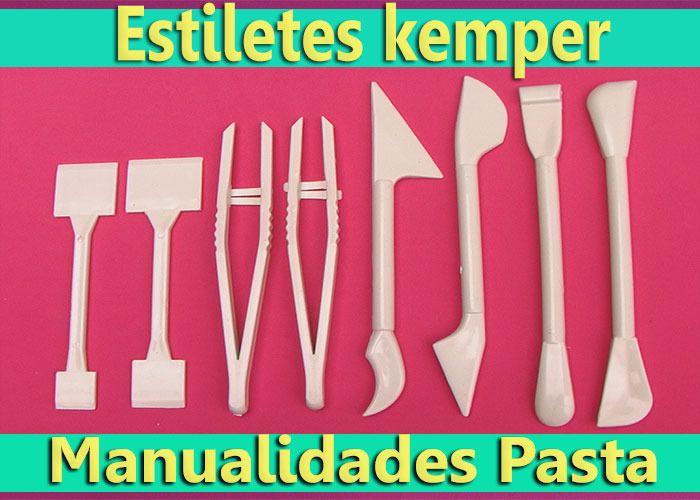 Set Espatulas Cerámica Estilete Kemper Bolillos Porcelanicrón