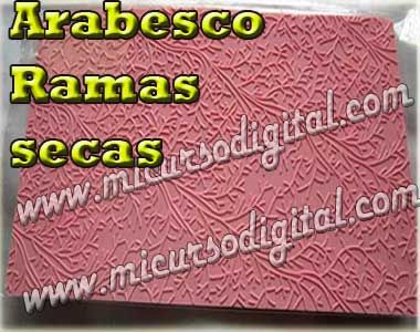 Arabesco ramas secas para repujar estaño aluminio metal
