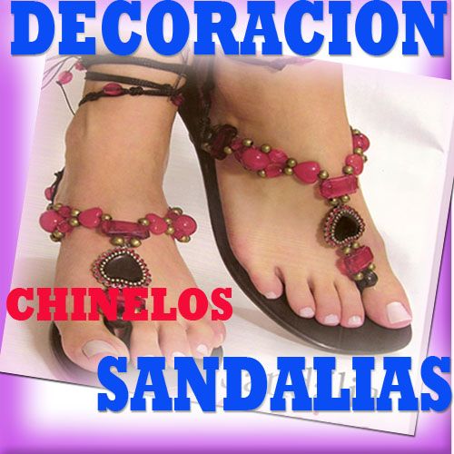 Curso elabora sandalias decoradas manualidades playeras chanclas