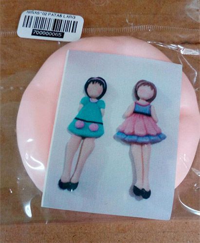 Molde silicona muñeca piernas largas para pasta o fondant