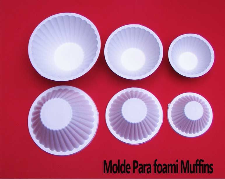 Troquel para foami muffins termoforma inyector pastillaje jabón velas