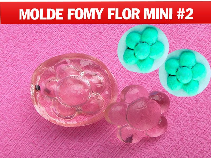Molde inyector flor mini no.2 para apliques en eva fomi o pasta fría