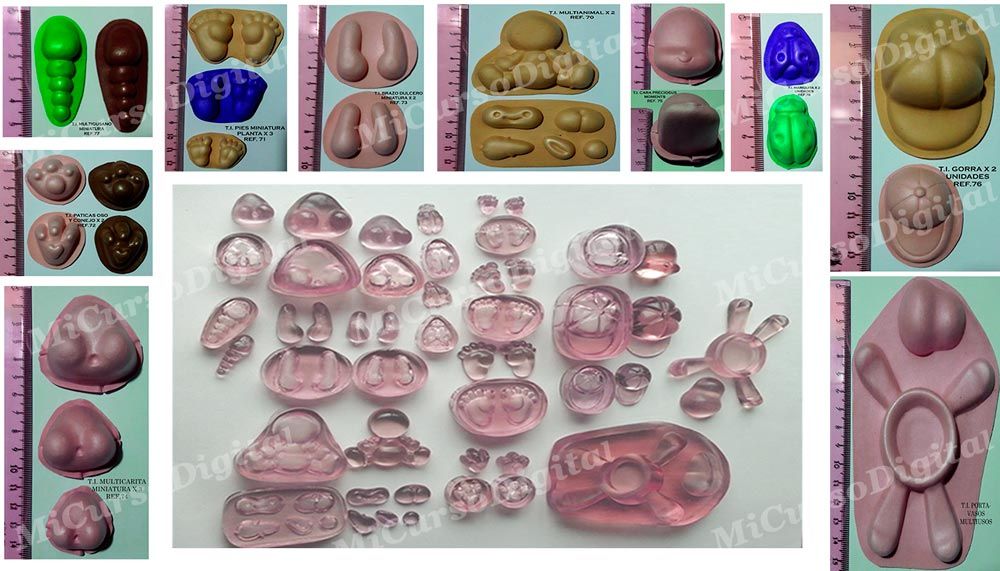 Molde Troquel el resina para fomi y para modelado de porcelanicrón