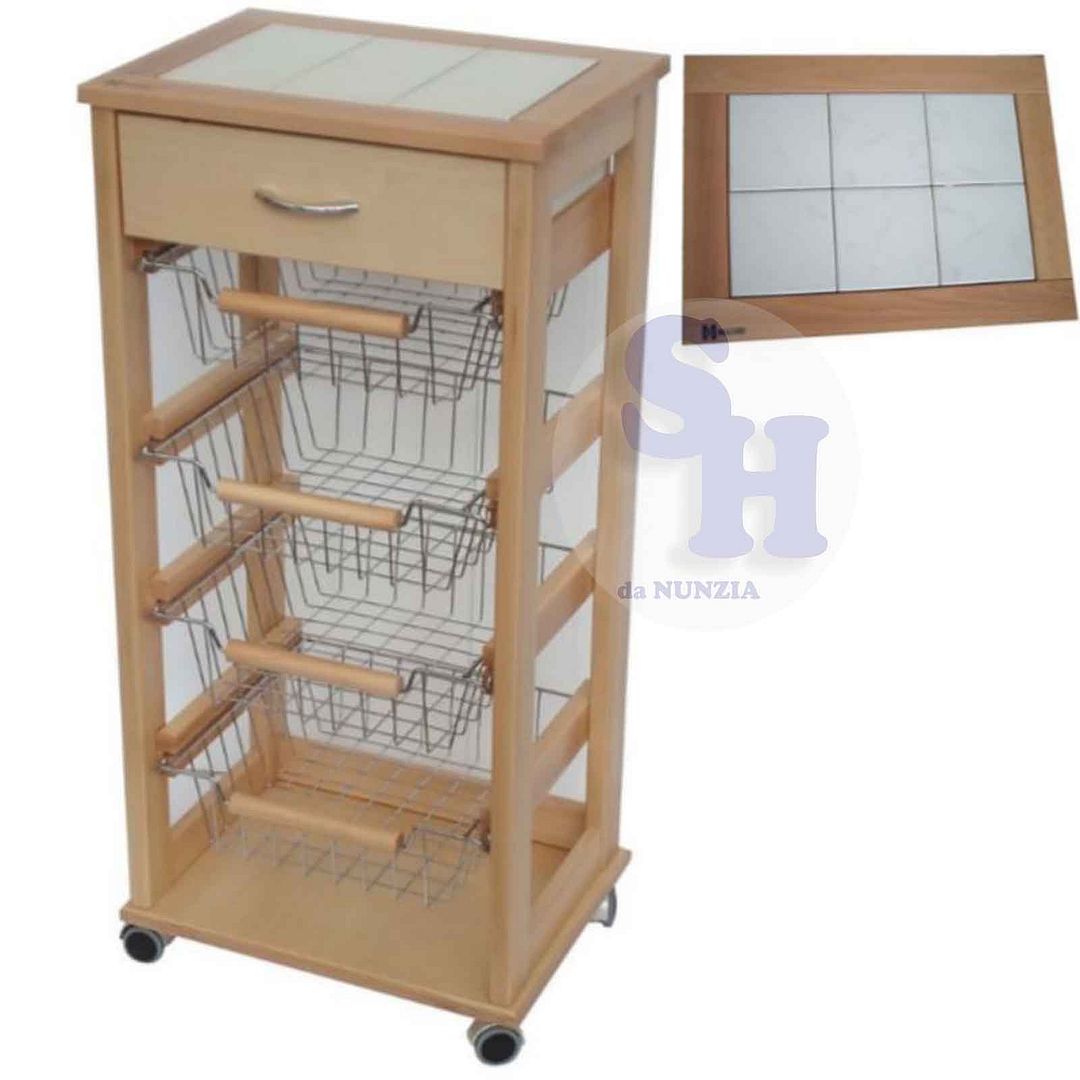 Carrello cucina legno bianco: carrello legno cucina mobili e ...