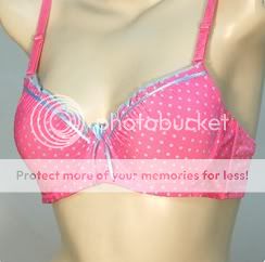 BRAS LOT #9726 RUFFLES Polka Dots 32 40 B C CUP  