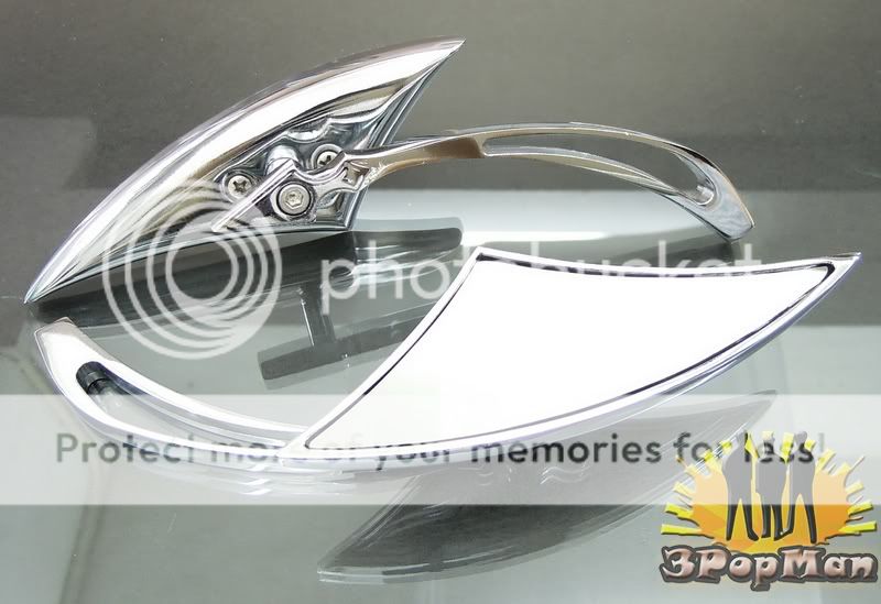 Chrome Blade Mirrors for Yamaha Virago V Star Dragstar XS XJ XVS 650 1100 1300