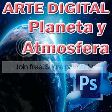 Tutorial Curso Adobe Photoshop CS6 arte digital planeta atmósfera
