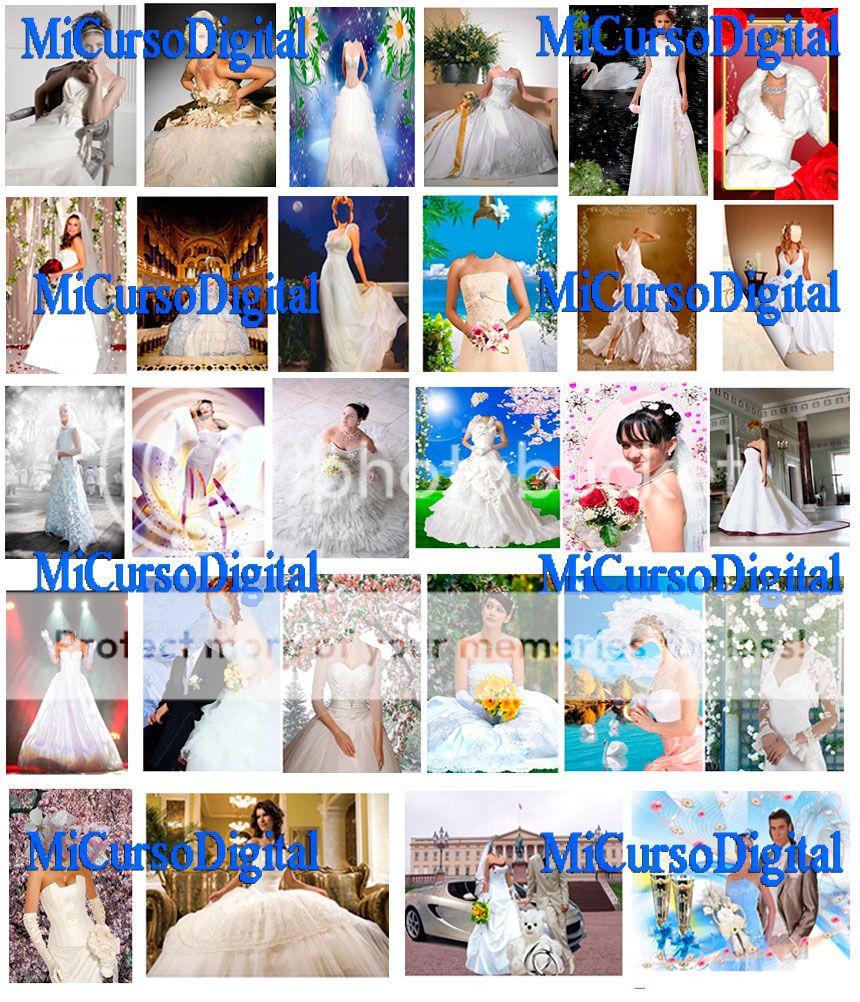 fotomontajes bodas vestidos novia wife psd png wedding