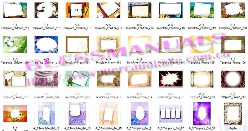 Fotomontajes marcos decorativos frames psds tarjetas photoshop