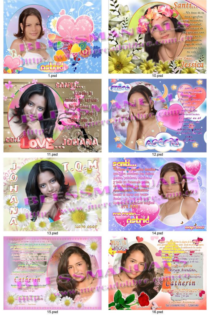 fotomontes mujeres colombianas mosaicos templates psd