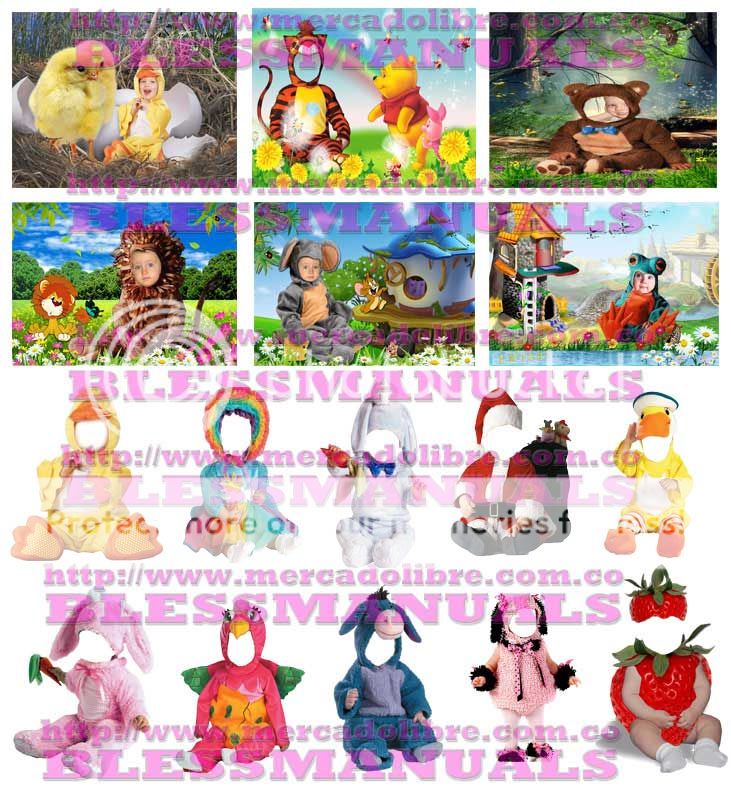 Fotomontajes psd Halloween navidad mosaicos  bodas mosaicos grados infantiles diplomas tarjetas mosaicos bibliotecas orlas psd 