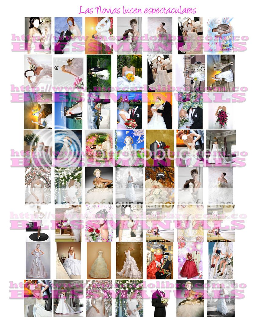 marcos decorativos  descargar gratis bodas vestidos de novia montajes mosaicos psd editables png 