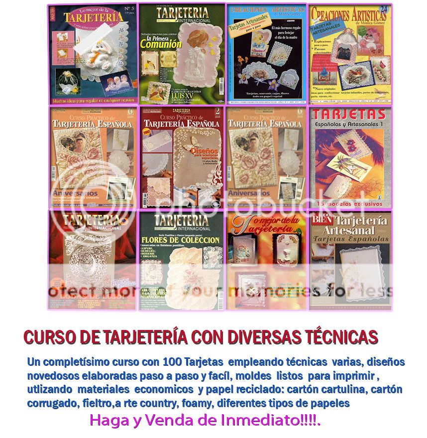 manualidades tarjetas pergamino filigrana tarjeteria española