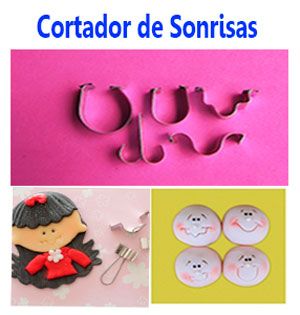 Cortador Metálico de sonrisas para porcelanicron y pasta fría