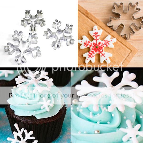 cortador de copo de nieve en acero para galletas y decoracion de tortas
