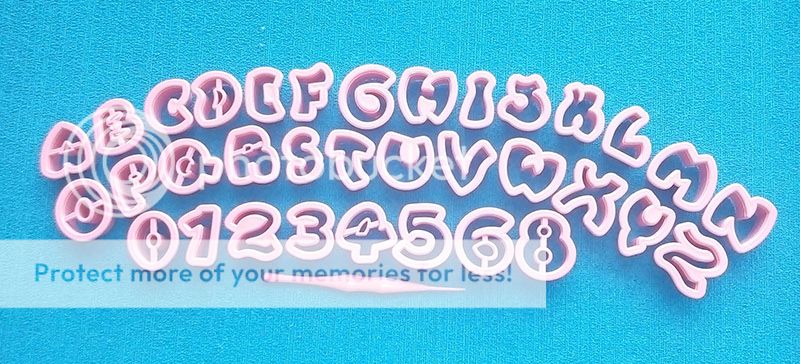 Molde plástico abecedario alfabeto letras cortador para fondant pasta