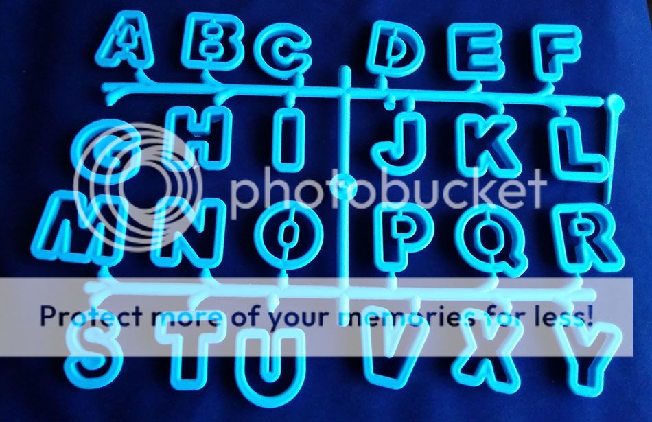Alfabeto Abecedario letras de 3cm para pasta fría o fondant 