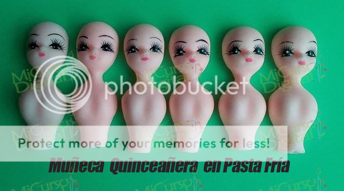 Set muñecas busto maquillado para recordatorios de grados o comunión