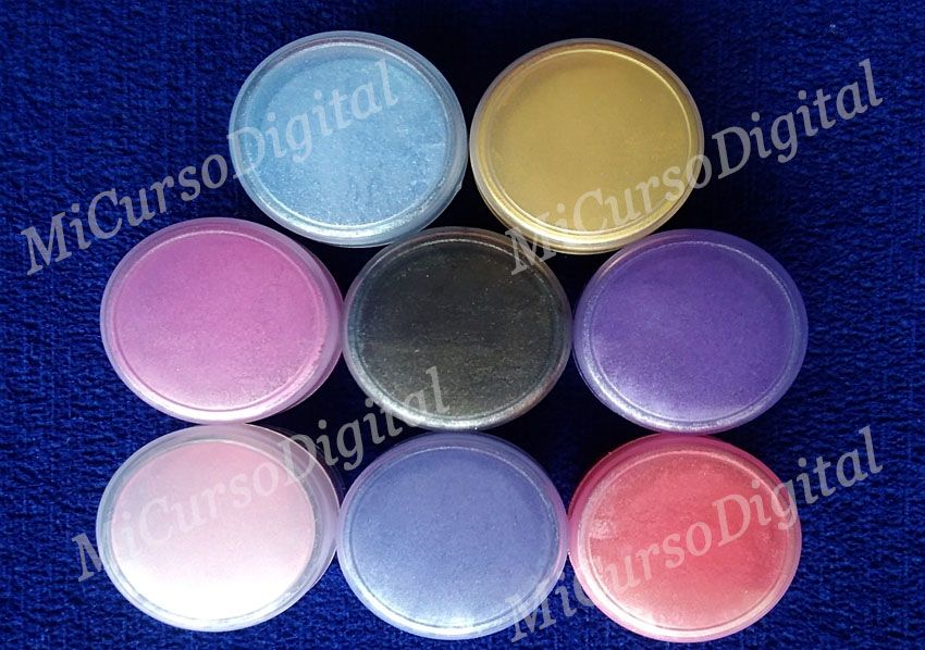 Polvo tonalizadores pastel para maquillar y decorar manualidades