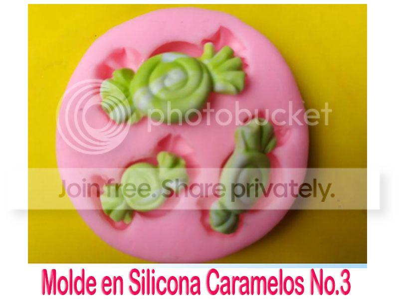 Molde Silicona Caramelo N3 Para Porcelanicrón Fimo Llaveros Y Ap