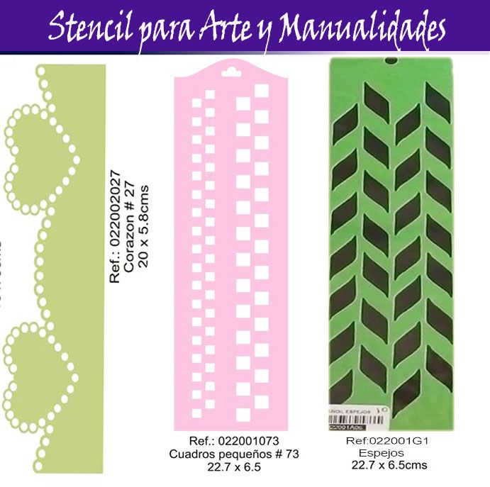 Plantilla Stencil Para Arte Y Manualidades espejos y cuadros x2
