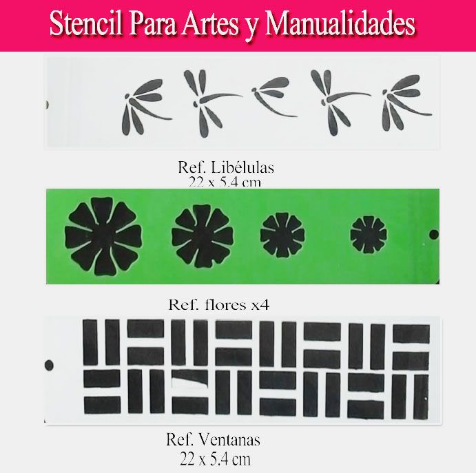 Plantillas Plásticas Stencil Para Arte Y Manualidades