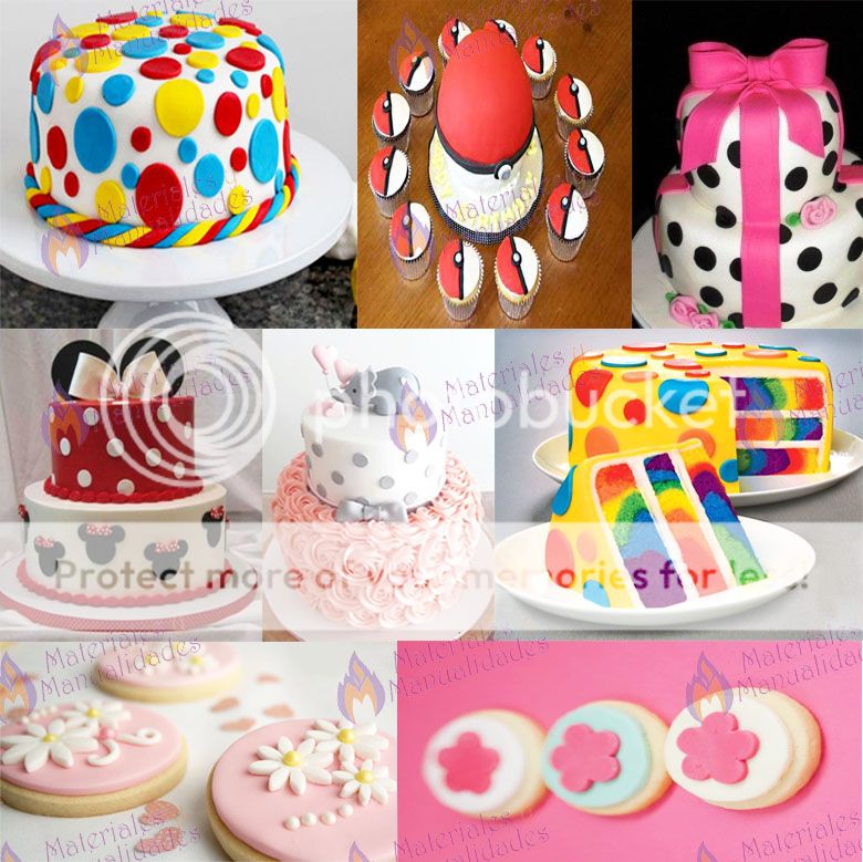 Set moldes plasticos Corte Circular para pastel tortas y Porcela