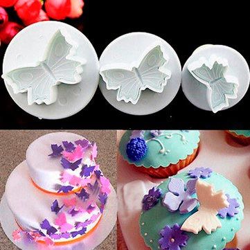 Molde expulsor Mariposas para usar en pastillaje tortas 