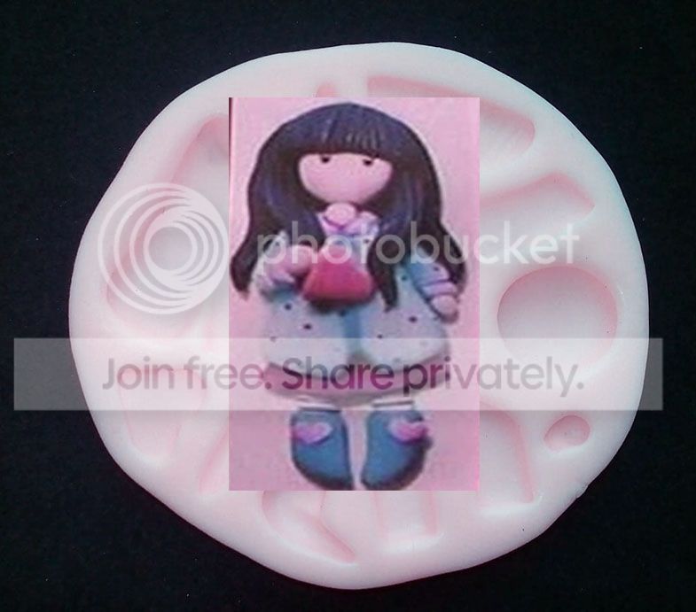 Molde silicona muñeca gorjuss Primera comunión para pasta y artesanía