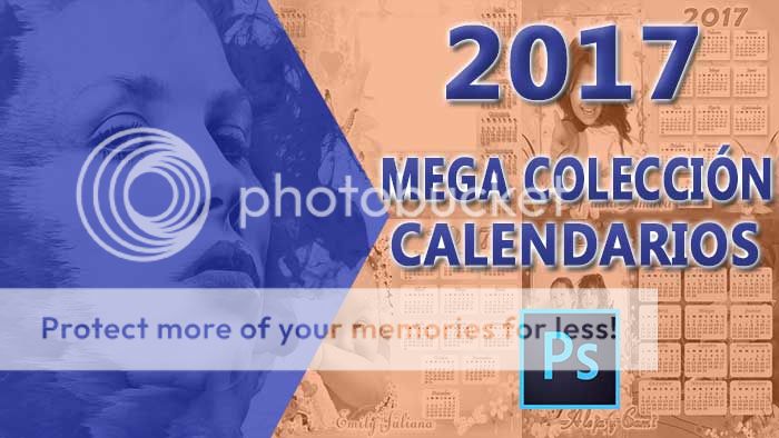 Calendarios 2017 Editables Photoshop PNG PSD 100% Originales