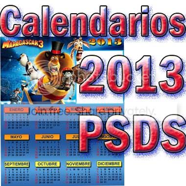 Calendarios 2013 psds plantillas para photoshop kit imprimibles