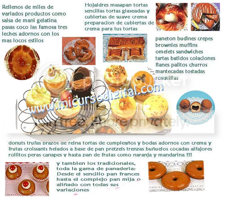 cursos panaderia pasteleria videos libros digitales