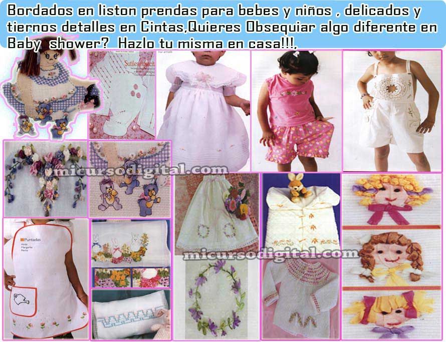 curso bordado en cintas liston manual bordado cintas