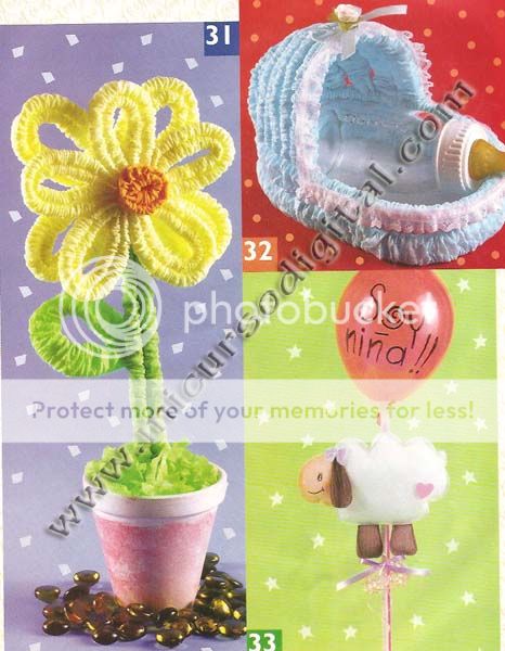 manualidad arte en papel crepe muñecos hogar infantil- babyshower decoracion fiesta infantil tecnicas  gratis envio mail