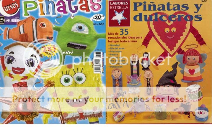 revistas de piñatas y dulceros arte manualidad