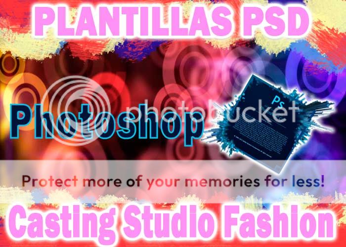Plantillas psd Casting Studio Fashion para Adobe Photoshop o GIMP