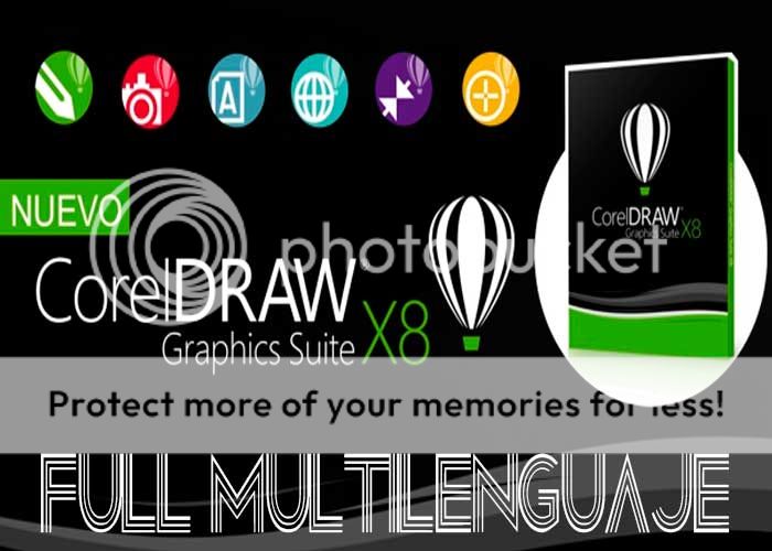 Corel Draw Suite X8 Full Español Graphics Diseño Gráfico Profesional