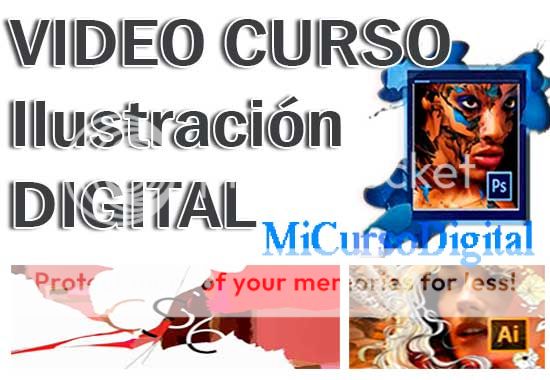 video tutorial curso ilustración digital trazo y color ps Ai flash imágenes