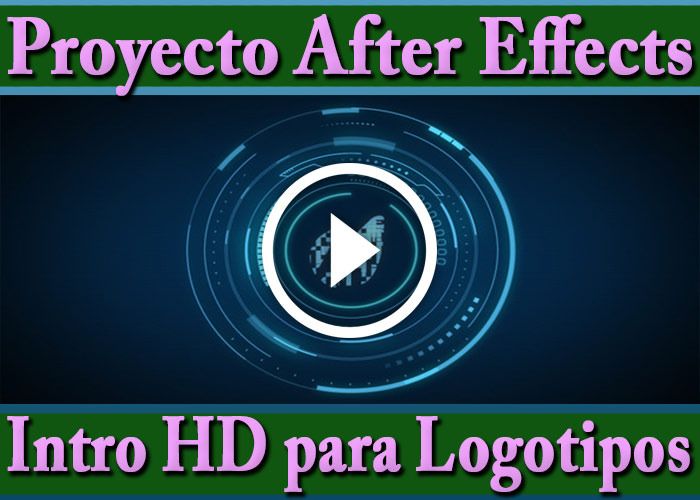 Proyecto After Effects Editable Intro para tus Logotipos