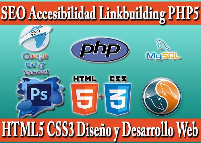 Tutorial SEO Accesibilidad Linkbuilding PHP5 HTML5 CSS3 Diseño Web