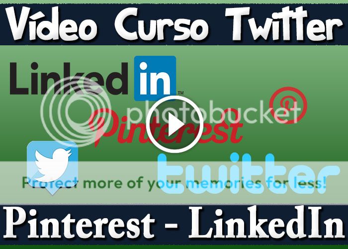 Vídeo Tutorial LinkedIn Twitter Pinterest Curso en Español