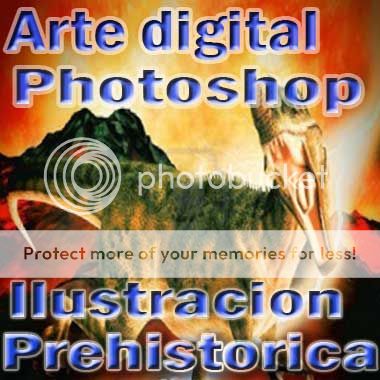 Curso Arte digital Photoshop Dinosaurio ilustraciones con realismo
