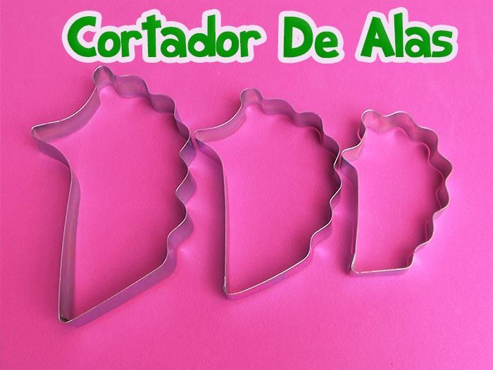 Molde alas de angel cortador metálico Para porcelana fría y pastillaje